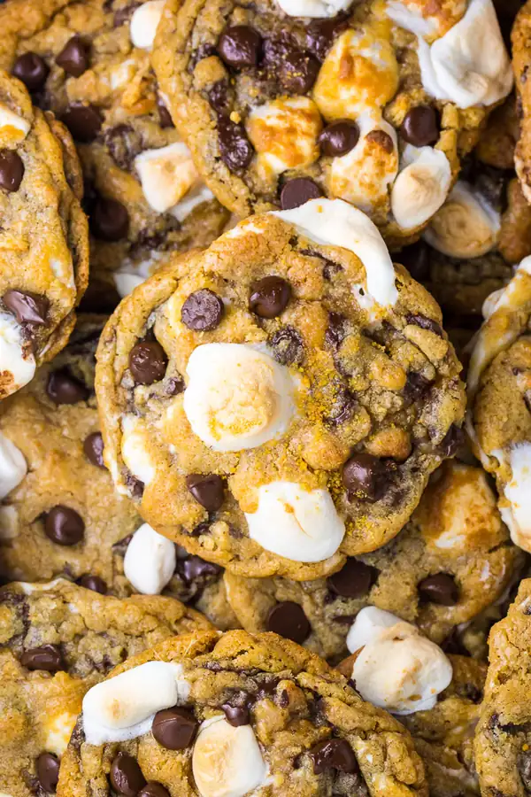The Best Easy S'mores Cookies (Chocolate Chip)