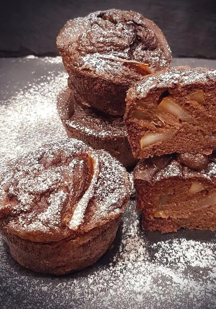 Chocolate and Pear Muffins