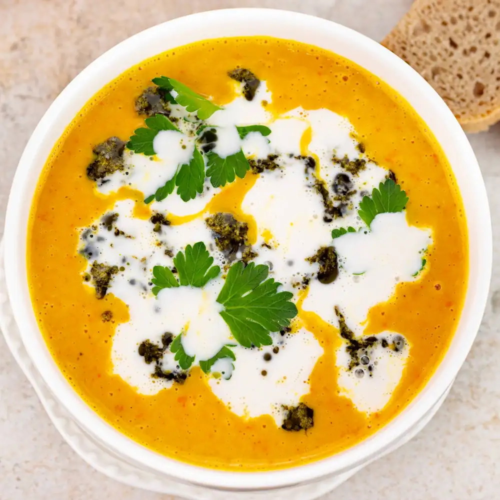 Pumpkin soup with curry