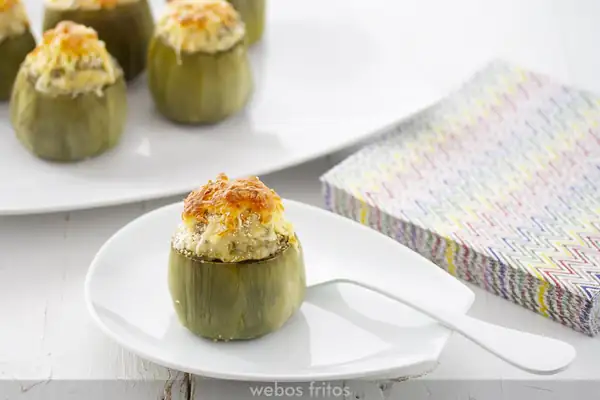 Artichokes stuffed with Iberian ham