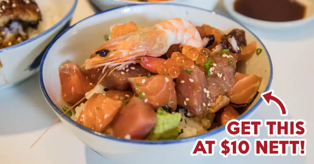 District Sushi Review: Bara Chirashi Don And Salmon Mentaiyaki At $10 Each At Sunshine Plaza