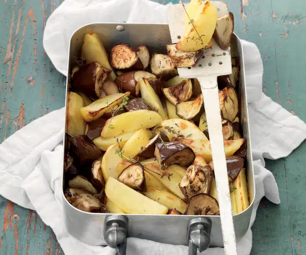 Potato and Eggplant Roast with Thyme