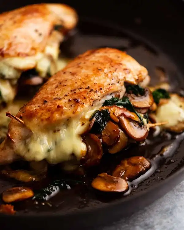 Mushroom-Stuffed Chicken Breast