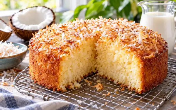Coconut sponge cake: the secret to making it much more moist than a traditional pound cake, without any butter