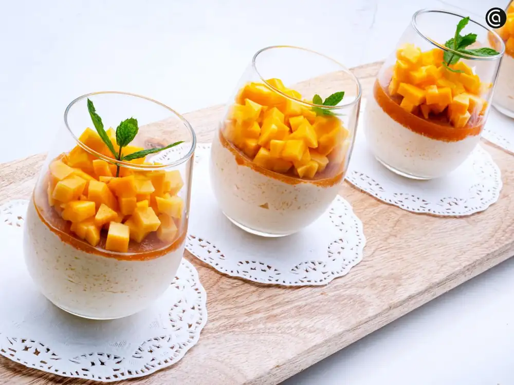 Mousse de melocotón fresco, un postre de Karlos Arguiñano