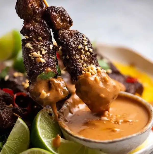 Beef Satay with Thai Peanut Sauce