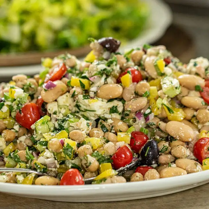 3-Bean Mediterranean Salad (Greek-Inspired)