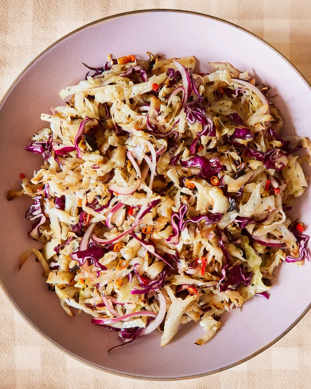 Receta de ensalada de col asada y chamuscada