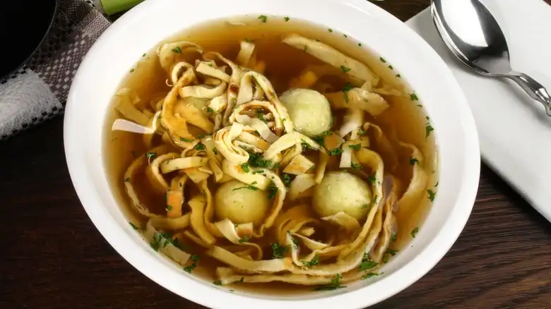 The Silky Egg Custard Cubes That Make German Wedding Soup Unforgettable
