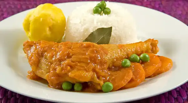Homemade Peruvian chicken stew