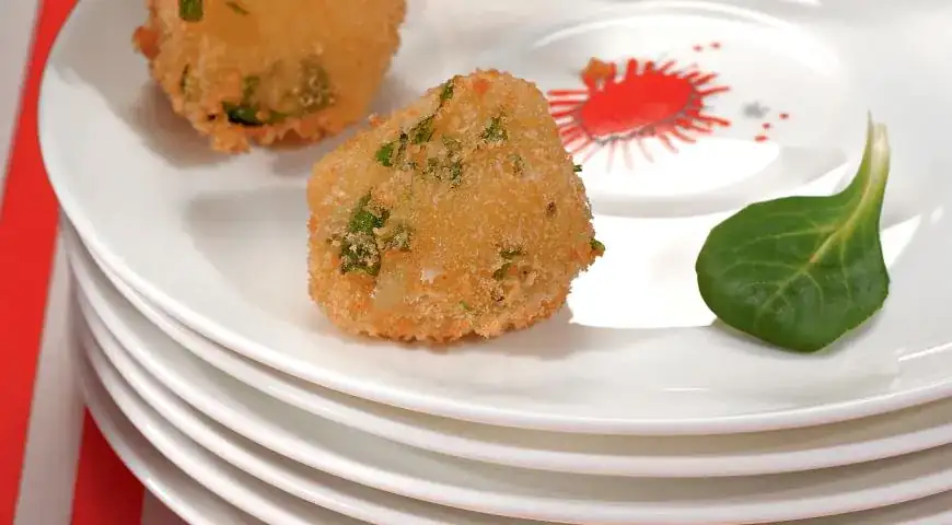 Fried cheese in a corn crust
