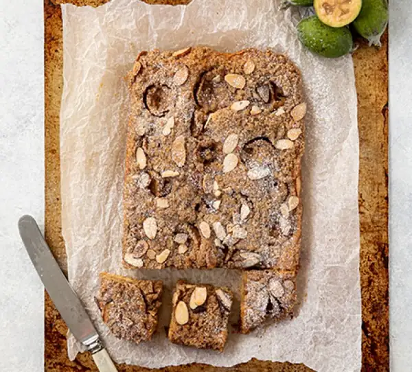 Feijoa Crumble Slice Recipe NZ
