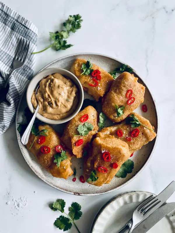 Crispy Battered Cod Recipe with Creamy Hoisin Tartar Sauce