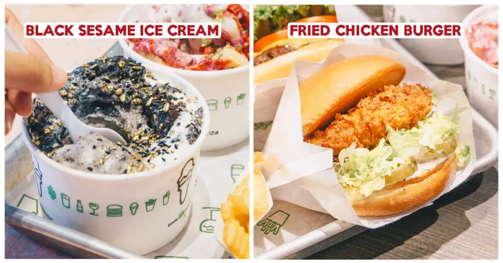 Shake Shack Outram Has New Items Including Black Sesame Concrete And Buttermilk Chicken Burger