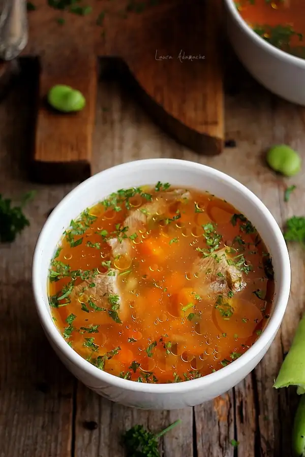 Beef soup (with beans, like mom's)