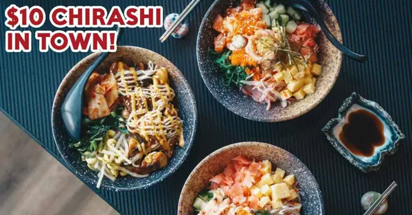 Tenkaichi tiene $10 netos bara Chirashi, mentaiko y Cheesy Teriyaki Don durante el almuerzo en la ciudad
