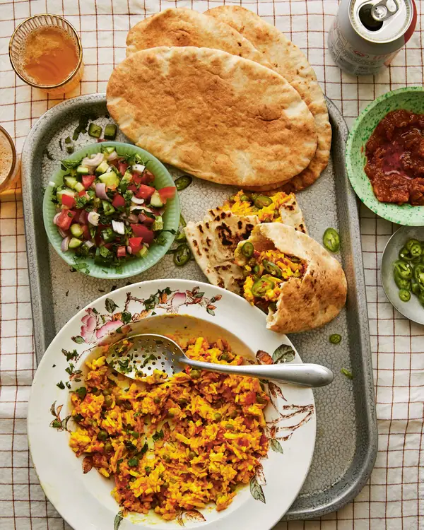 Receta de paneer bhurji (curry paneer revuelto)