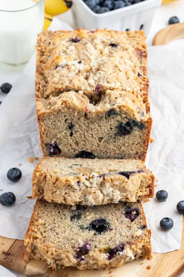 Blueberry Coconut Banana Bread