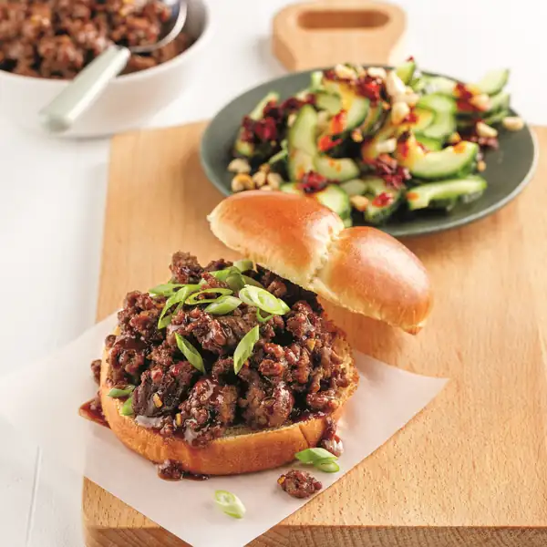 Hamburguesa de ternera al estilo coreano