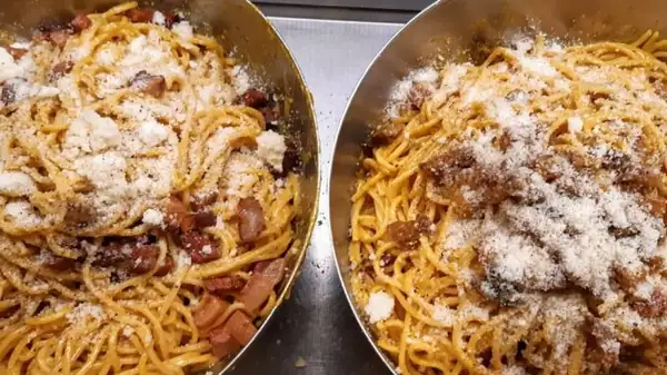 Carbonara al kilo, la roja Gordon-Boris y el dúo Vissani-Rubio (Er Murena en la punta de la horquilla)