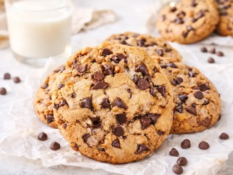 Speculoos and chocolate chip cookies made in a Thermomix
