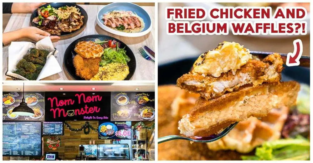 Nom Nom Monster Review: Western Food Stall Has Fried Chicken Brunch, Collagen Broth Pasta And More In Chai Chee
