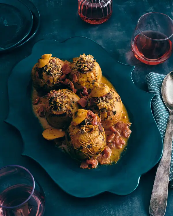 Lamb-Stuffed Quince Dolmas Recipe