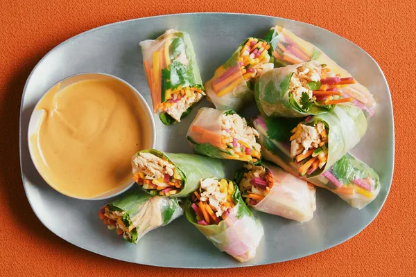 Mango Chicken Summer Rolls