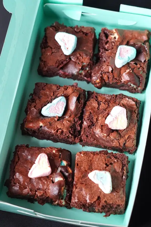 Eggless Marshmallow Brownies Recipe