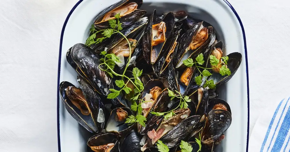 Mussels in cider
