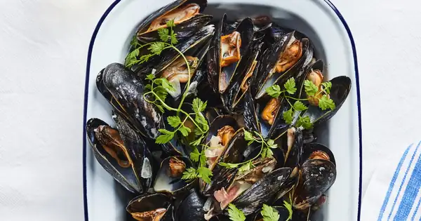 Mussels in cider