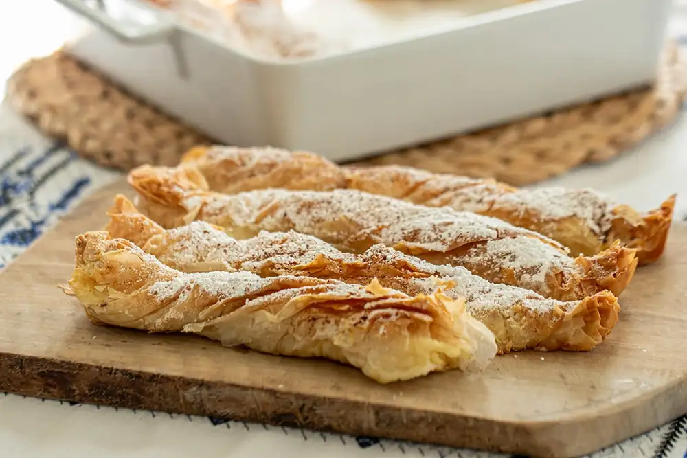 Galaktoboureko Twists (Greek Custard Phyllo Twists)