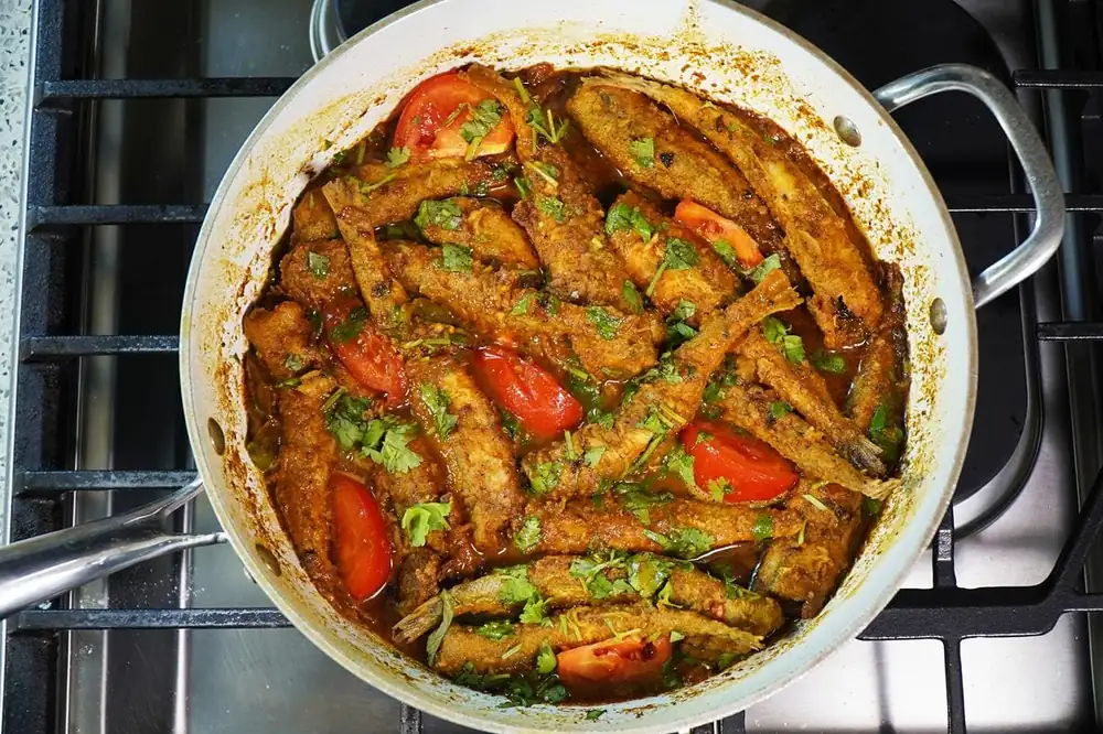 Receta de curry de pejerreyes al estilo caribeño
