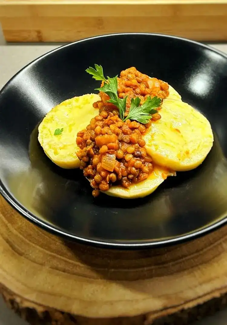 Roman-Style Gnocchi with Lentil Ragù