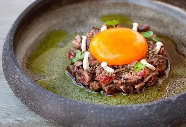 Seared Dry-Aged Hanger Steak Tartare