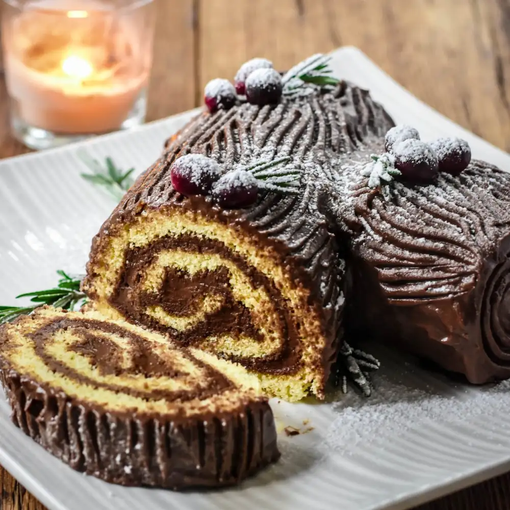 Classic Chocolate Bûche de Noël