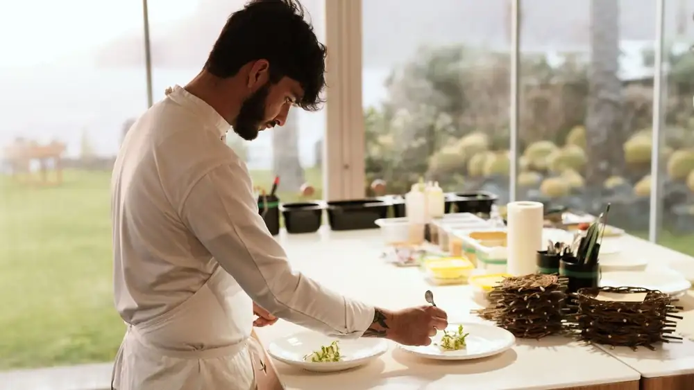 At two-star restaurant I Tenerumi, cooking takes place on a volcano with almost exclusively vegetables