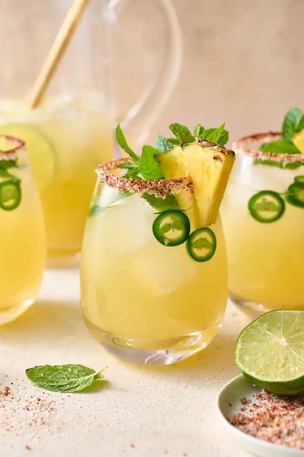 Spicy Pineapple Margaritas