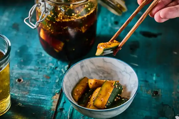 Asian pickled zucchini