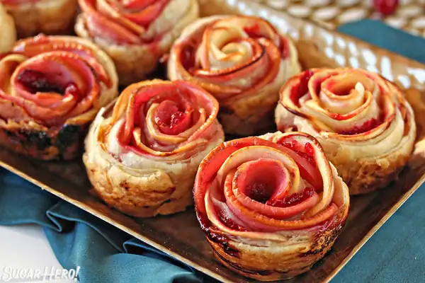 Puff Pastry Apple Roses
