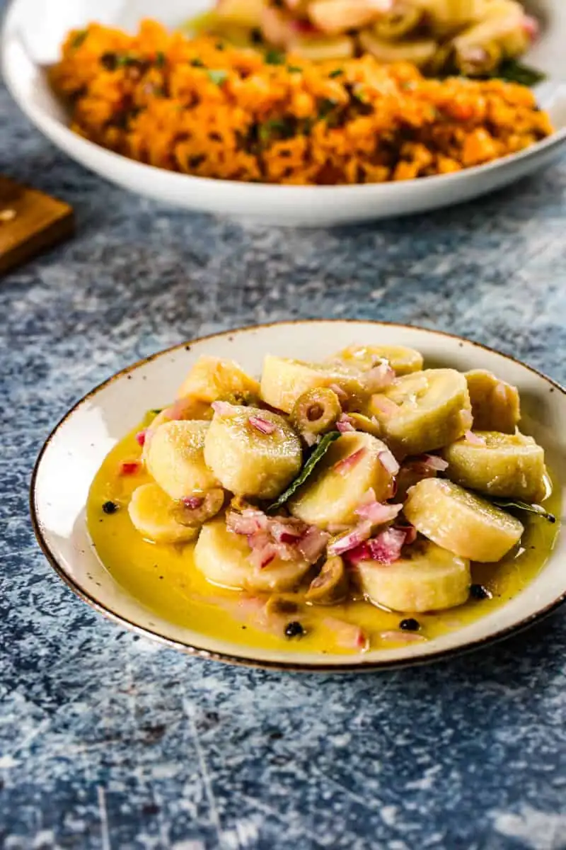 Guineos Escabeche Con Mollejas