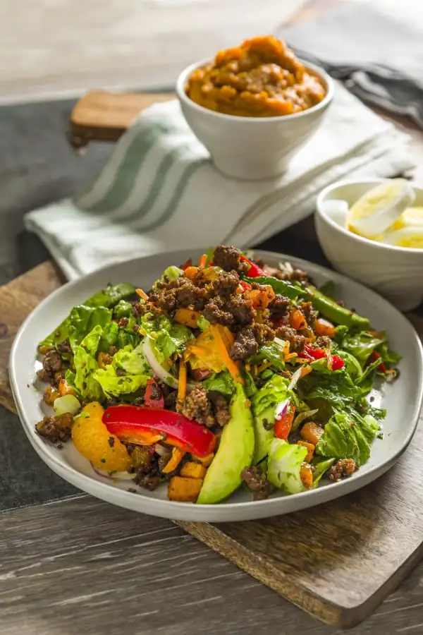 Spiced Beef Salad with Chimichurri