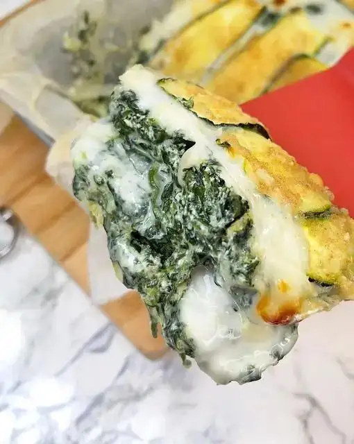 Zucchini, ricotta, and spinach flan 🥬