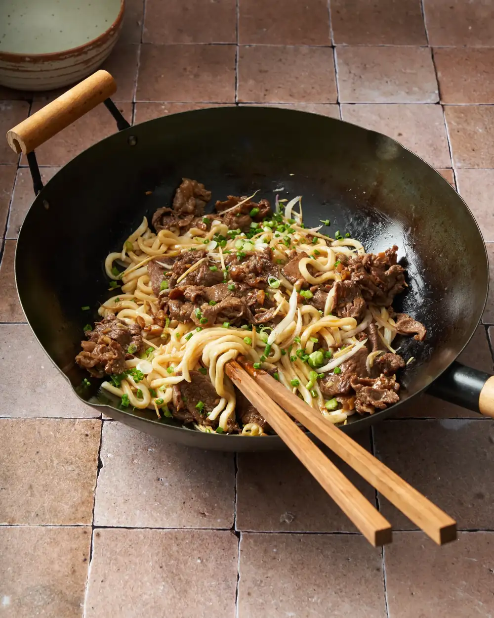 Mongolian Beef Udon Noodles