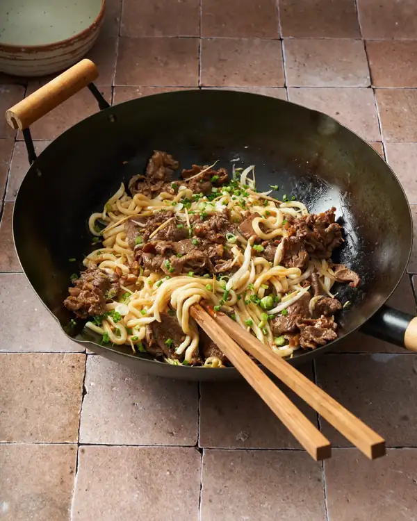 Mongolian Beef Udon Noodles