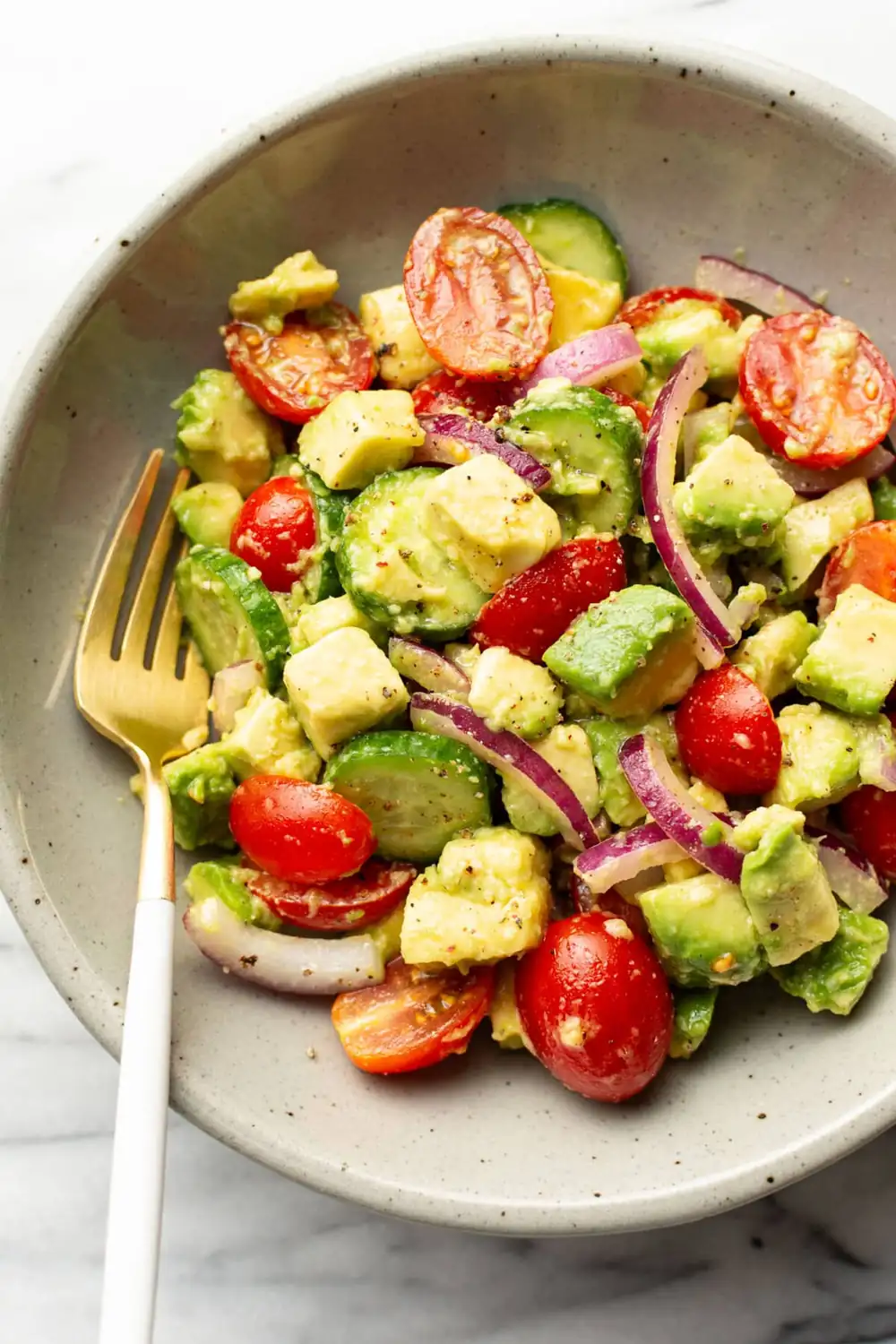 Cucumber Tomato Avocado Salad