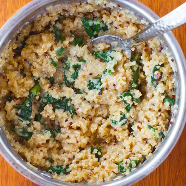 Creamy Cheesy Quinoa Bowls