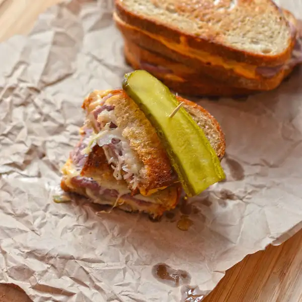 Reuben Sandwich with Leftover Corned Beef