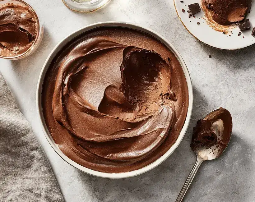 Traditional chocolate mousse