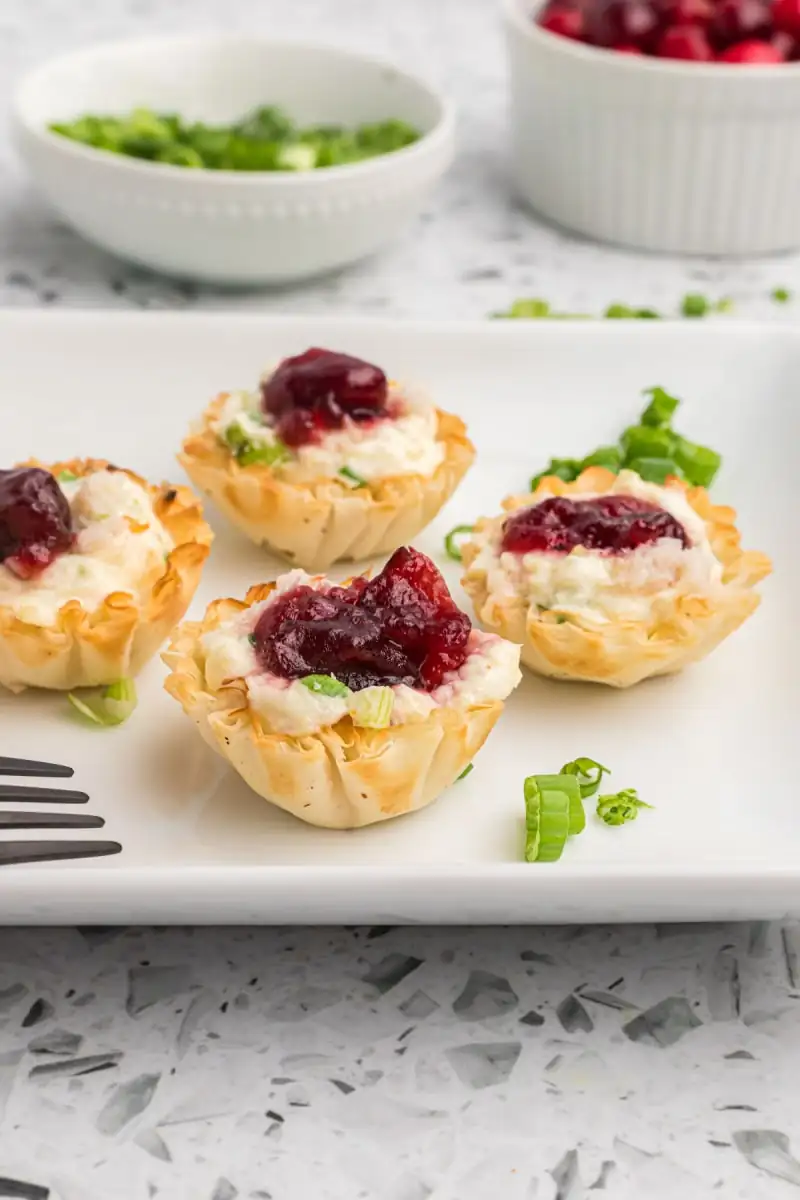 Cranberry Crab Phyllo Cups